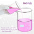 Heavy Duty Glass Beakers Set of 2 pcs, 1000ml Thick-Walled, 3.3 Boro Griffin Low Form for Laboratories and Schools