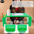 6Pcs 19.7x9.8x7.1in (6, Kids Lap Desk Tray, Plastic Breakfast Laptop Trays with Side Pockets, Stackable Activity Table