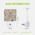 AOWULA Boho Watercolor Floral Night Light, Dusk to Dawn Sensor Night Lights for Bedroom Bathroom Kitchen Hallway Stairs