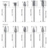 Tungsten Carbide Double Cut Burr Set, 10pcs with 1/8" Shank, 1/4" Grinding Head for Grinder, DIY Wood-Working
