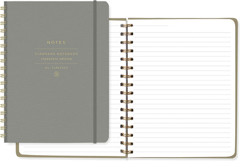 Fringe Studio Standard Spiral Notebook, Faux Leather, Medium (962070), Multicolor