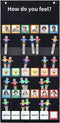 Emotions Feelings Pocket Chart, Classroom Chart with 24 Cards for Preschool Teacher, Daycare Decor, Social Emotional