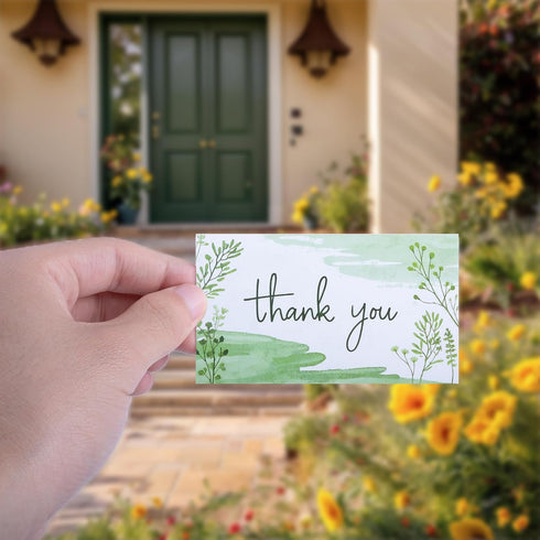 WTYONZEL Business,2" 3.5" Packaging Thank You Cards for Small x Essential Customer Appreciation Notes & Supplies,Thank