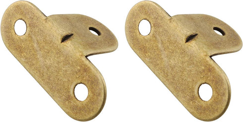 HJ Garden 4 Pack Bronze Decorative Right Angle Guards - Metal Corner Brackets