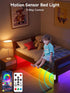 16.4FT 5V KANTUTOE Motion Activated LED Light Strip, Motion Sensor LED Light Indoor with APP Control, Under Bed Lights