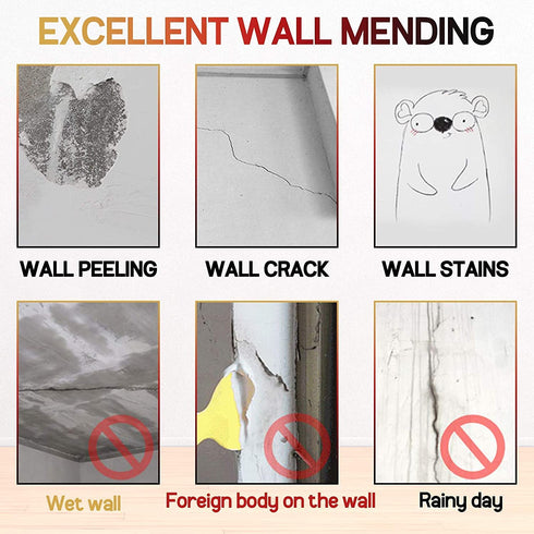 Drywall Patch Repair Kit with Scraper, Wall Spackle Paste, Quick Solution for Home Wall Repair