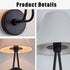 Generic Modern White Linen Wall Sconce, Handcrafted Wall Mounted Lamp with Double-Angle Arm, Hardwired Light Fixture