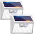Peasur Solar Powered Lights Outdoor Motion Sensor, 2 Pack 140 LED Fence