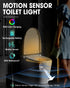 2-Pack Indoor,500mAh LAVAED Motion Sensor Night Light Toilet Lights Inside, LED Toilet Bowl Light Rechargeable Potty