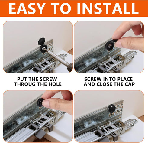 36 Set 3 Inch Shutter Screws and Caps Black Shutter Screws with Caps Shutter Fasteners for Windows Outside Shutter Caps