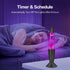 Biulazyda 16" 17 Black LED Liquid Motion Lamps, Colors Changing Lamp with Remote, Mood Night Light for Kids Adults