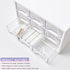 FODIENS Desk Storage Organizer with 9 Drawers, Stackable Craft Drawer Cabinet, Clear Box Caddy for Makeup Jewelry Office