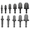 Copper Swaging Tool HVAC Drill, 11 Pcs Manual Pipe Expander Tool with 1/4'' 3/8'' 1/2'' 5/8'' 3/4'' 7/8'' Bits