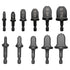 Copper Swaging Tool HVAC Drill, 11 Pcs Manual Pipe Expander Tool with 1/4'' 3/8'' 1/2'' 5/8'' 3/4'' 7/8'' Bits