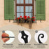 6 6.5" Pcs Shutter Dog Fasteners Hardware, Black S Style Shutter Tieback Hardware for Windows Outside External Shutters