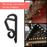 500 Marsui Pieces Christmas Light Clips Outdoor Gutter Hooks Plastic Seasonal Weatherproof Clips Holiday Fence Hooks