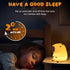 UNEEDE Cute Capybara Night Light, Novelty Animal Silicone Nursery Night Light Rechargeable Table Bedside Lamp