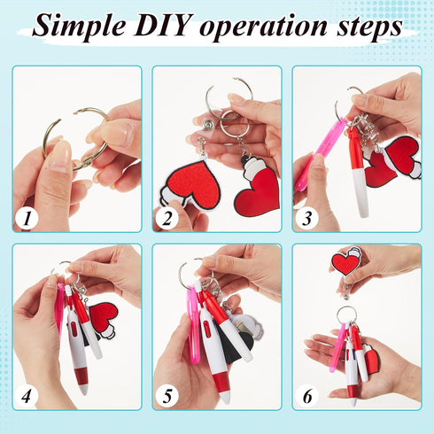 Henoyso 54 Pcs Mini Highlighter Nurse Pens Bulk with Keychain, Retractable Badge Reel, Marker Pen for Nurses Gift