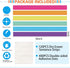 Faccito 120 Pack Sentence Strips, 3 x 36 Inch Dry Erase Ruled Rainbow Writing Strips for Classroom Office Supplies