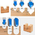 Newdeli 90 Degree V Groove and Round Nose Bit, 1/4" Carbide Router Bit for Woodworking Carving and Cutting