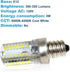 HQRP 7/16" 110V LED Light Bulb - Cool White Compatible with Brother LS-2125 Series Sewing Machines