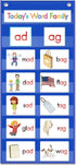 Word Families Pocket Chart, Word Building Center for Kindergarten Preschool Classroom, Phonics Learning Material