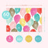 Sweetzer & Orange Happy Birthday Postcards Pack (60 Post Cards) 4x6” for Kids and Adults, Blank Birthday Decor Sheets