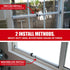 (14.25" 37") SecurityMan Window Security Bar - Easy Install for Horizontal/Vertical Windows - Adjustable Window Lock