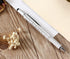 Multi-word 6 in 1 Multi Function Tool Ballpoint Pen, Ruler, Screwdriver, Touch-Screen Pen (3 PCS, Silver)