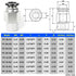 TAILONZ PNEUMATIC Male Straight 10mm Tube OD x 1/8 Inch NPT Thread Push to Connect Fittings PC10-N1 (Pack of 10)