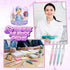 Estune 100 Pcs Syringe Retractable Nurse Pens Novelty Fun Medical Blood Ballpoint Pens Gifts for Nursing Student School