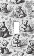 WELLDAY Toggle Light Switch Wall Plates, Bears Eating Honey Toggle Switch Wall Plate