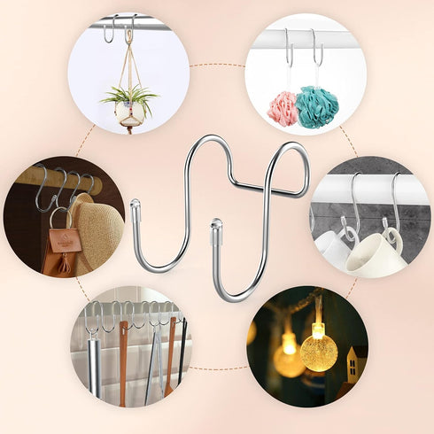 2 Pack Small Shower Door Hooks, Towel Hooks, Squeegee Hooks, Over Door Hooks for Towels, Glass Door, Kitchen, Bathroom