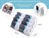 Business Card Holder, 8 Pocket Acrylic Stand for Desk, Clear Business Card Display for Home and Office, 4 PCS