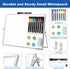 TSJ OFFICE Dry Erase Whiteboard - 12 X 16 Inches Portable Magnetic Whiteboard with Hooks for Office, Home, School
