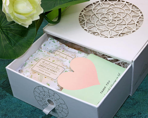 PPhtony 20PCS Heart Shaped Gift Cards Thank You Cards Notes Foldable Holiday Greeting Card Blank Inside for Small