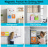 MFTEK Magnetic File Holder - 6 Pockets Paper Holder, Hanging File Organizer Magazine Rack for Office Supplies Storage