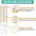 Dimmable G9 Bulb 60W 75W 80W T4 G9 Bulbs 8W 800LM 3000K Bulbs 5Pack ZHENMING LED Halogen Equivalent, Bi Pin Base Light