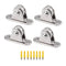 Small Silent Pulley Block Wall Ceiling Mount, Groove Wheel for Wire Rope Cord Material Handling Moving DIY Kits (4)