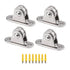 Small Silent Pulley Block Wall Ceiling Mount, Groove Wheel for Wire Rope Cord Material Handling Moving DIY Kits (4)