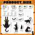 Halloween Bulletin Board Decorations Set - Black Cat Paper Cutouts and Spooky Bat Spider Wall Decals