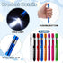 24 Pack 8 Lewtemi Penlight for Nurse Bulk LED Reusable Diagnostic Pen Light with Pupil Gauge Pocket Clip for Employee