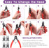 Swpeet 262Pcs 4 in 1 Snap Ring Pliers, 6 Sizes 4mm to 30mm, Alloy Steel External Retaining Rings Internal Circlip Kit
