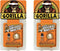 Gorilla Minis, Original Waterproof Polyurethane Glue, Four 3 gram Tubes, Brown (Pack of 2)