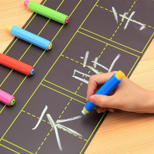 Paichley 5 Set 5 Count (Pack 1) Pieces Colorful Plastic Chalk HoldersBlackboard Adjustable for Teachers School Office