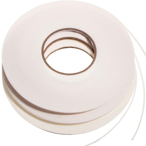 3 Rolls Double Sided Foam Tape, PE Roll Double Faced Sponge Adhesive Mounting Tape (1/8 Inch by 50 Feet)