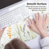 QIYI Large Mouse Pad for Desk, Floral Computer Desk Mat for Keyboard and Mouse, Non-Slip Rubber Base, Waterproof