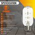 Fishbone LED Filament Vintage Edison Light Bulbs, T45/T14 E26 4W Antique Tubular, 400LM 4000K, 6 Pack