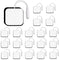 TENS Unit Electrode Pads 2x2"SM Electrodes 20Pcs Reusable 50 Uses, 2mm Pin