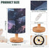 ALAZA Beautiful Jellyfish Bedside Table Lamp with USB Port for Bedroom Nightstand Lamps Night Light Linen Fabric Shade